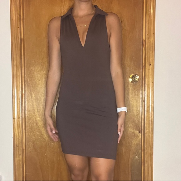 Aritzia Dresses Aritzia Brown Tennis Dress Poshmark